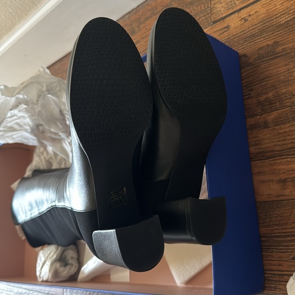 NWT ⭐️ Stuart Weitzman 5050 city leather block heel over the knee boots - Picture 4 of 7